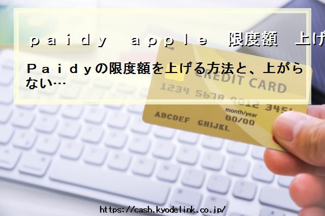 paidyapple限度額上げる