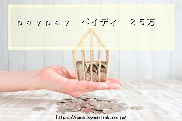 paypayペイディ25万