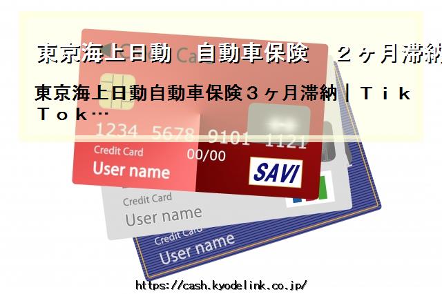 東京海上日動自動車保険2ヶ月滞納